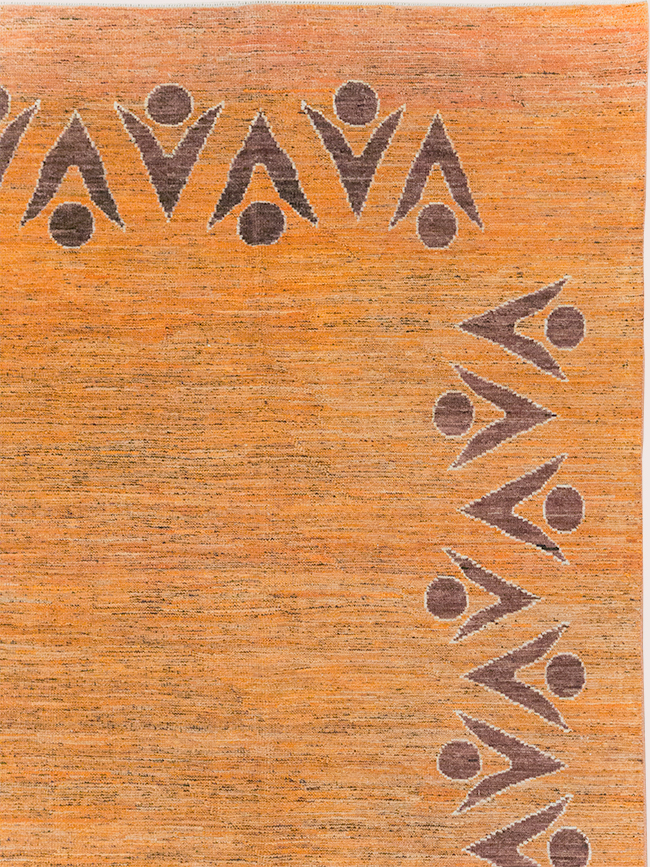 Modern East Turkestan Khotan Room Size Carpet, No.32548 - Staging