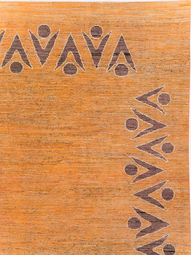 Modern East Turkestan Khotan Room Size Carpet, No.32548 - Staging