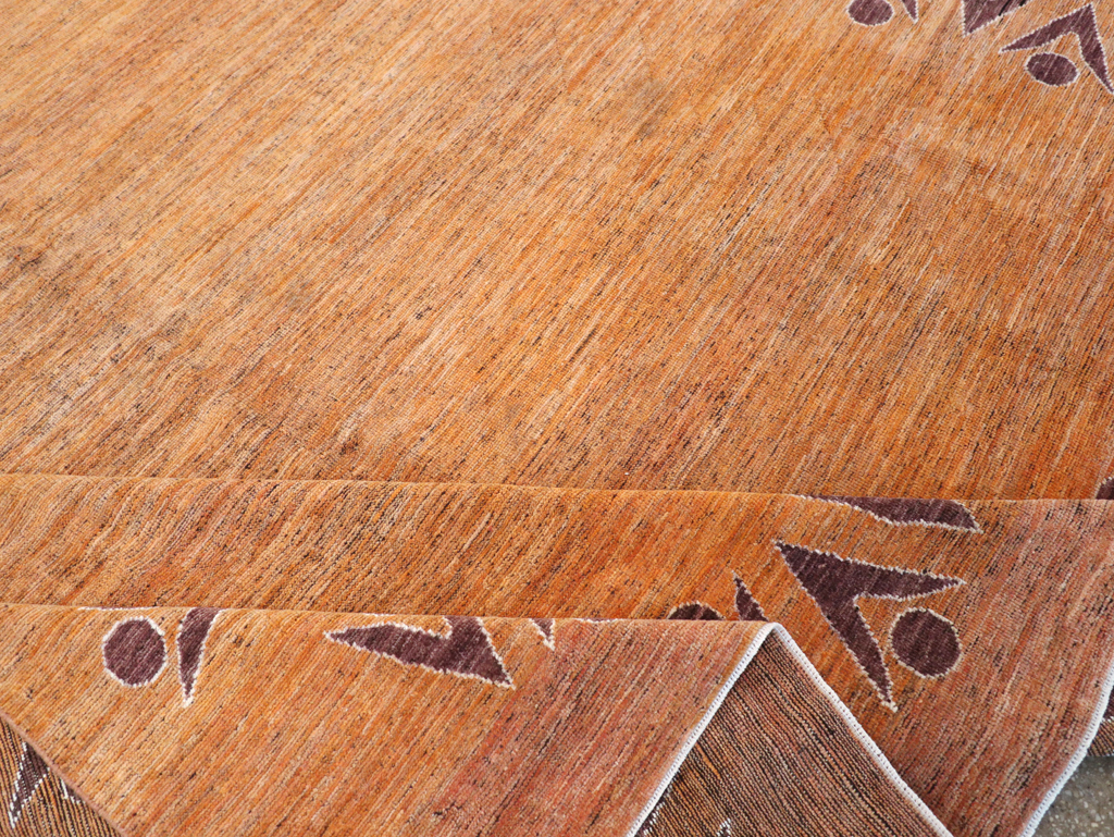 Modern East Turkestan Khotan Room Size Carpet, No.32548 - Staging