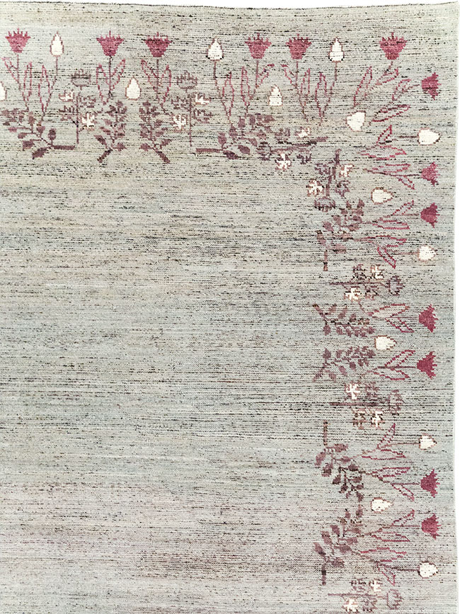 Modern East Turkestan Khotan Room Size Carpet, No.32551 - Staging