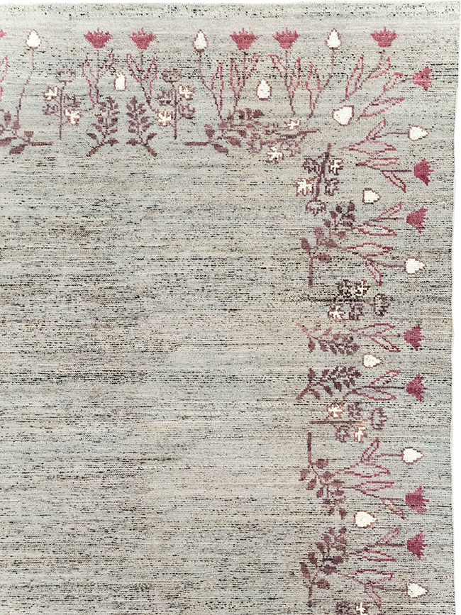 Modern East Turkestan Khotan Room Size Carpet, No.32551 - Staging