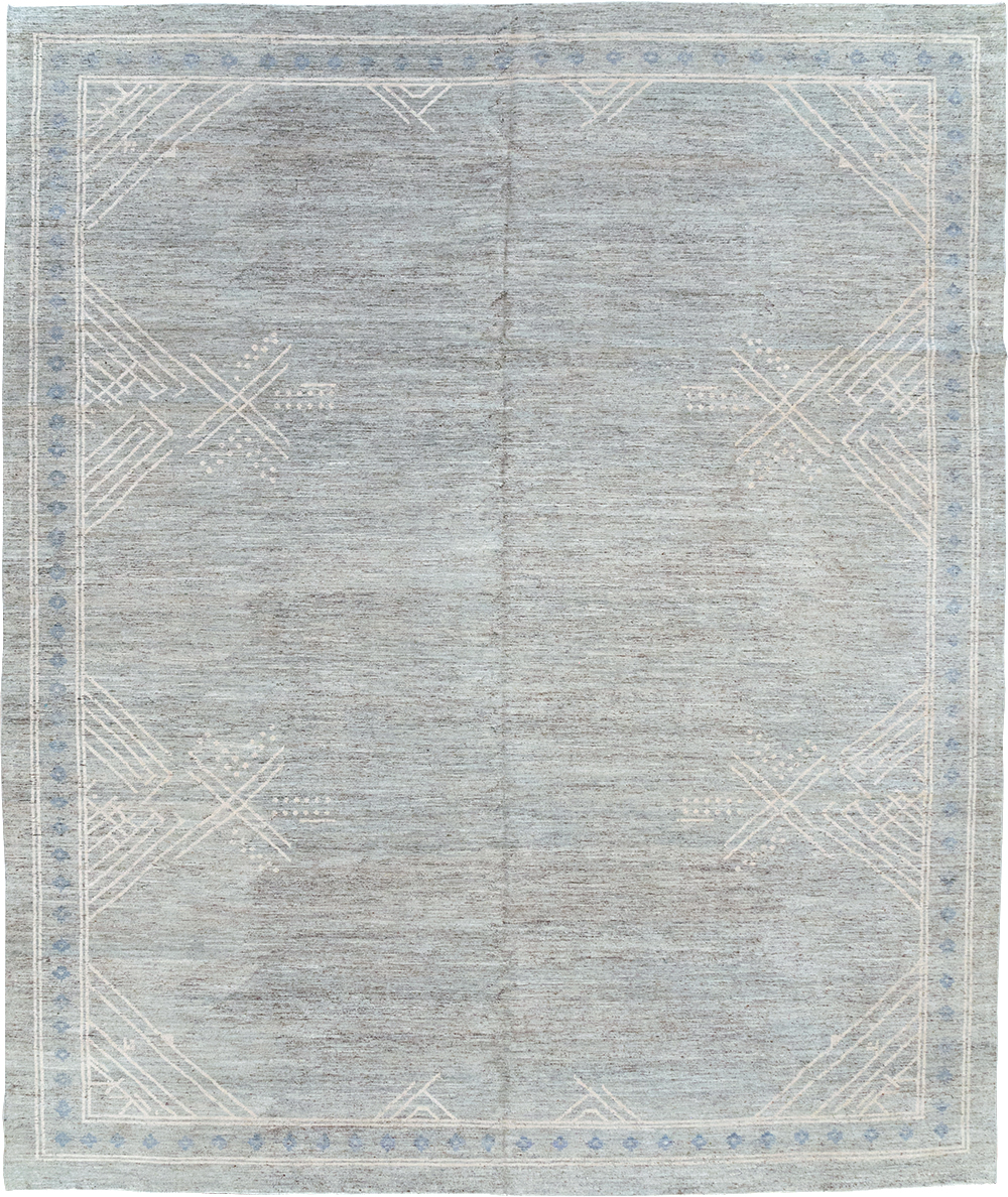 Modern East Turkestan Khotan Room Size Carpet, No.32552 - Staging