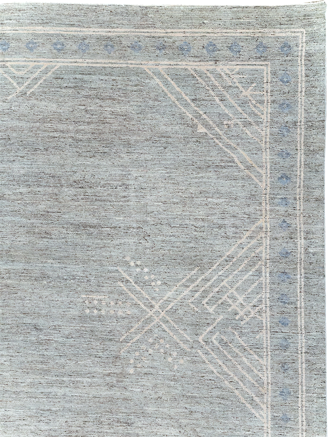 Modern East Turkestan Khotan Room Size Carpet, No.32552 - Staging