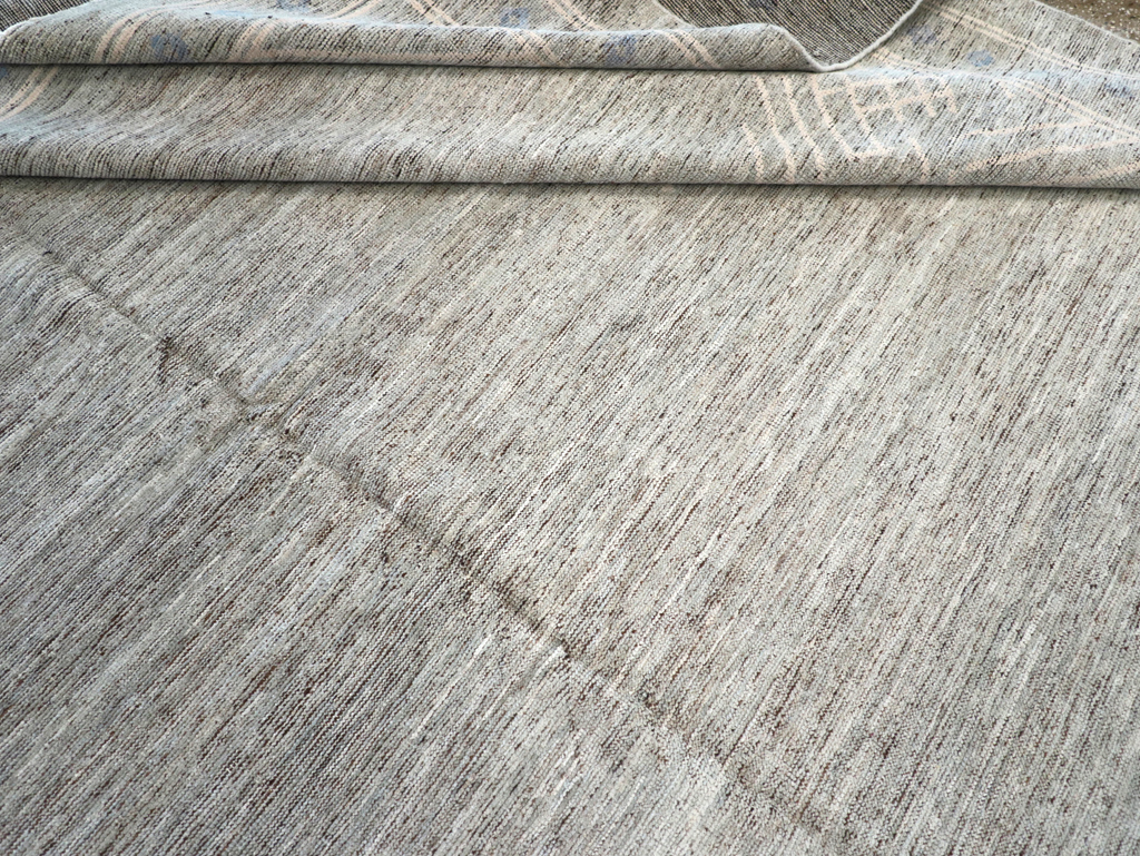 Modern East Turkestan Khotan Room Size Carpet, No.32552 - Staging