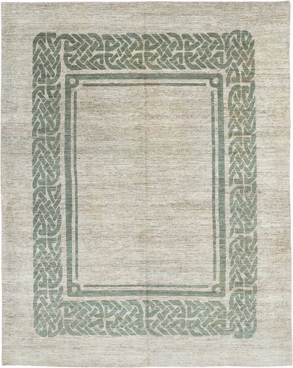 Modern East Turkestan Khotan Room Size Carpet, No.32553 - Staging