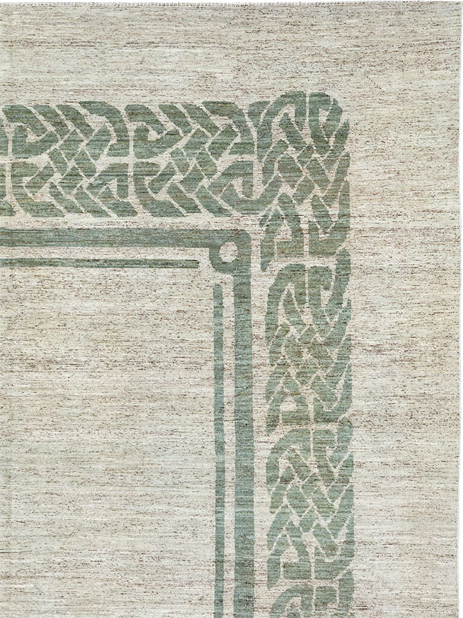 Modern East Turkestan Khotan Room Size Carpet, No.32553 - Staging