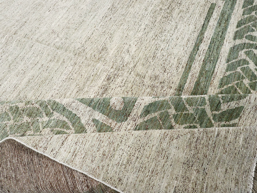 Modern East Turkestan Khotan Room Size Carpet, No.32553 - Staging