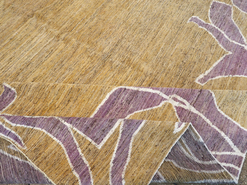 Modern East Turkestan Khotan Square Room Size Carpet, No.32555 - Staging