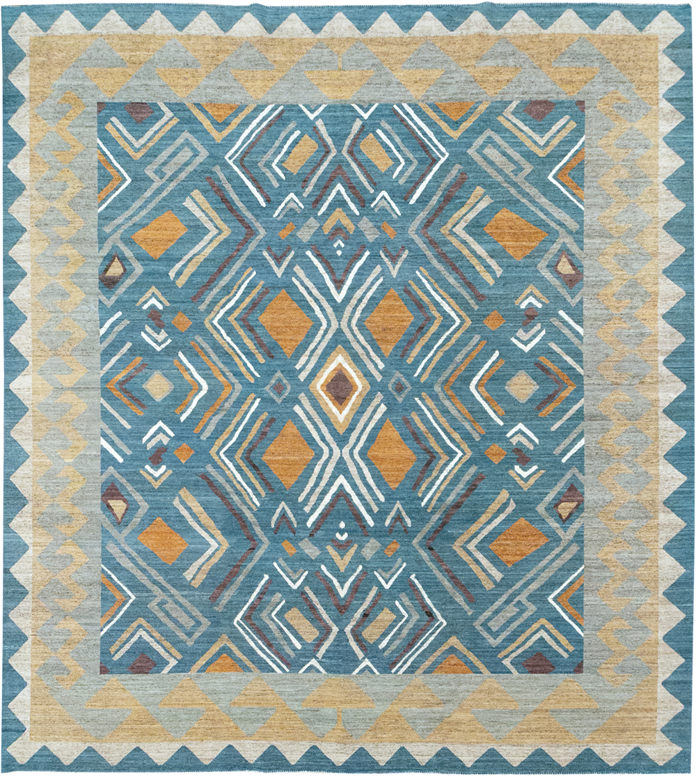 Modern East Turkestan Khotan Large Room Size Carpet, No.32557 - Staging