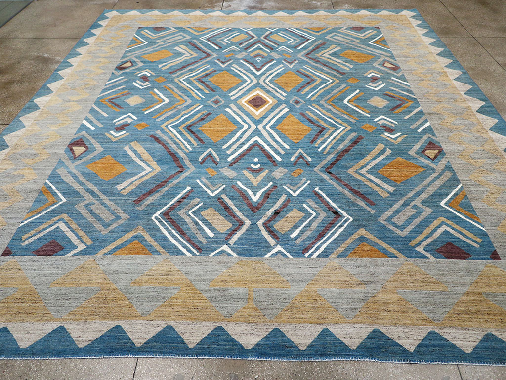 Modern East Turkestan Khotan Large Room Size Carpet, No.32557 - Staging