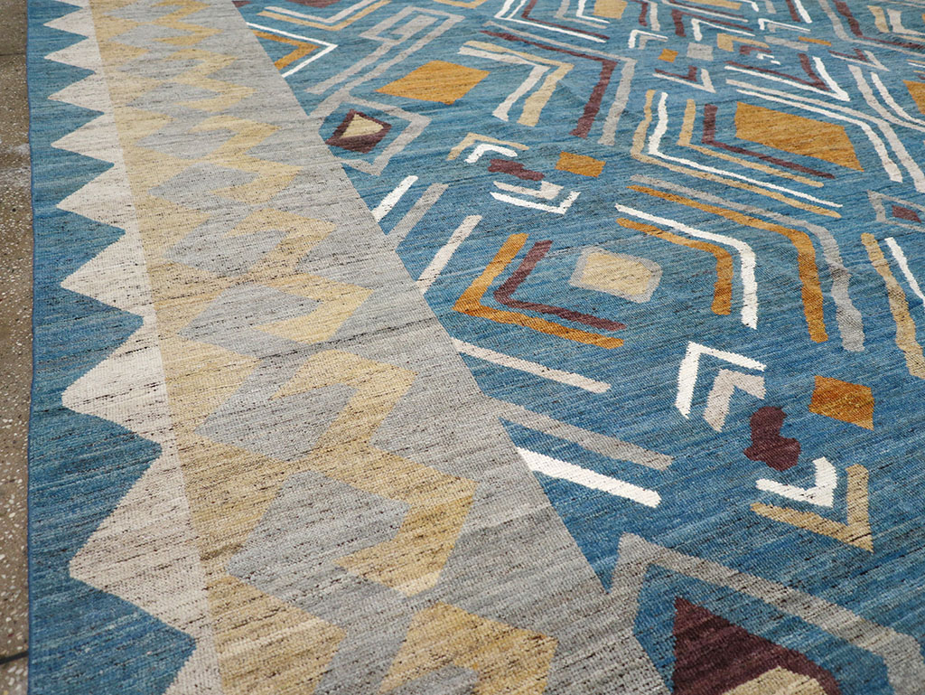 Modern East Turkestan Khotan Large Room Size Carpet, No.32557 - Staging