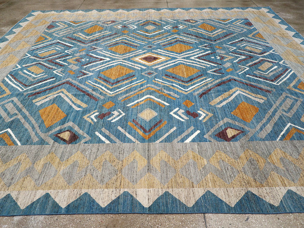 Modern East Turkestan Khotan Large Room Size Carpet, No.32557 - Staging