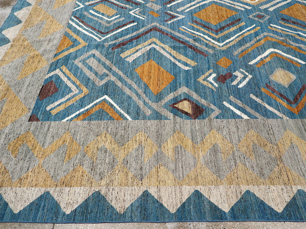 Modern East Turkestan Khotan Large Room Size Carpet, No.32557 - Staging