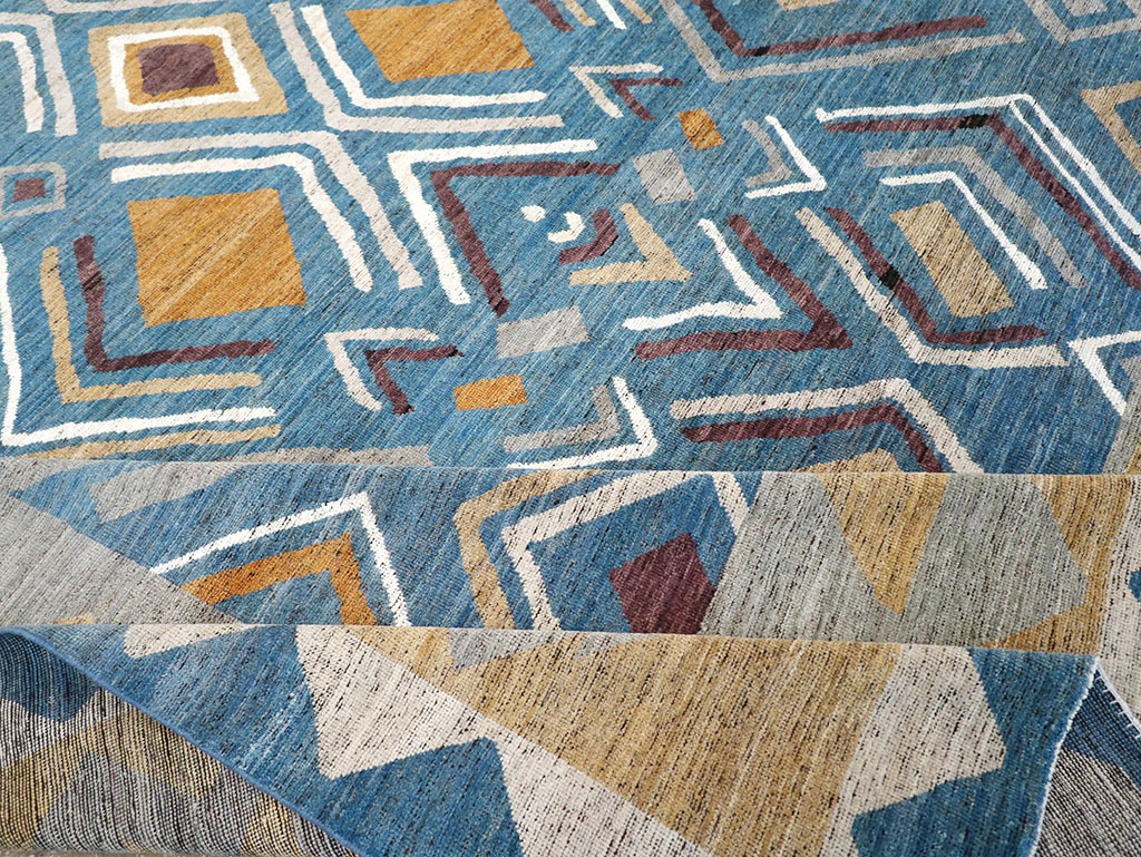 Modern East Turkestan Khotan Large Room Size Carpet, No.32557 - Staging