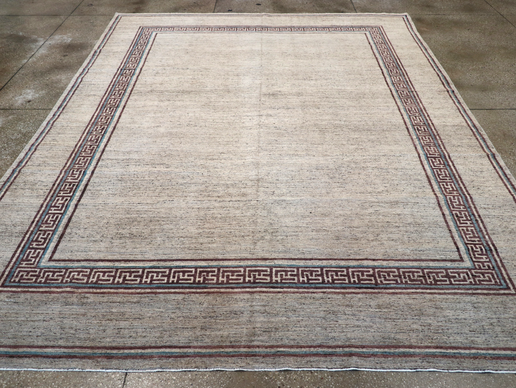 Modern East Turkestan Khotan Room Size Carpet, No.32558 - Staging
