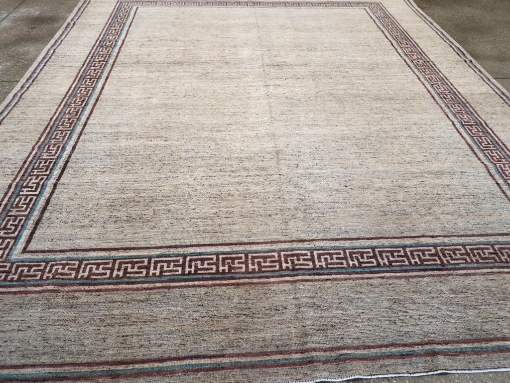 Modern East Turkestan Khotan Room Size Carpet, No.32558 - Staging