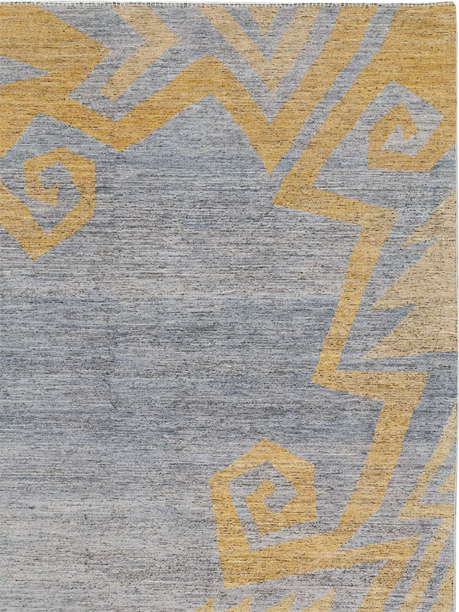 Modern East Turkestan Khotan Room Size Carpet, No.32560 - Staging