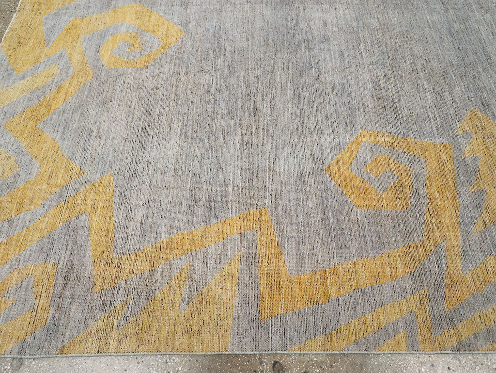 Modern East Turkestan Khotan Room Size Carpet, No.32560 - Staging