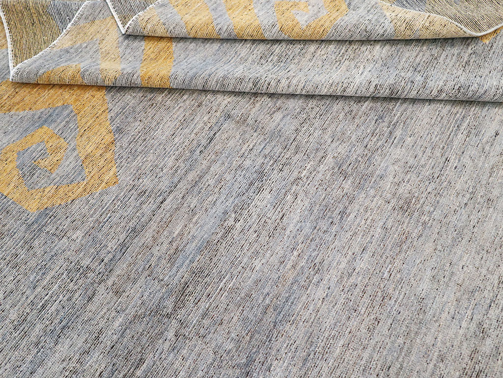 Modern East Turkestan Khotan Room Size Carpet, No.32560 - Staging