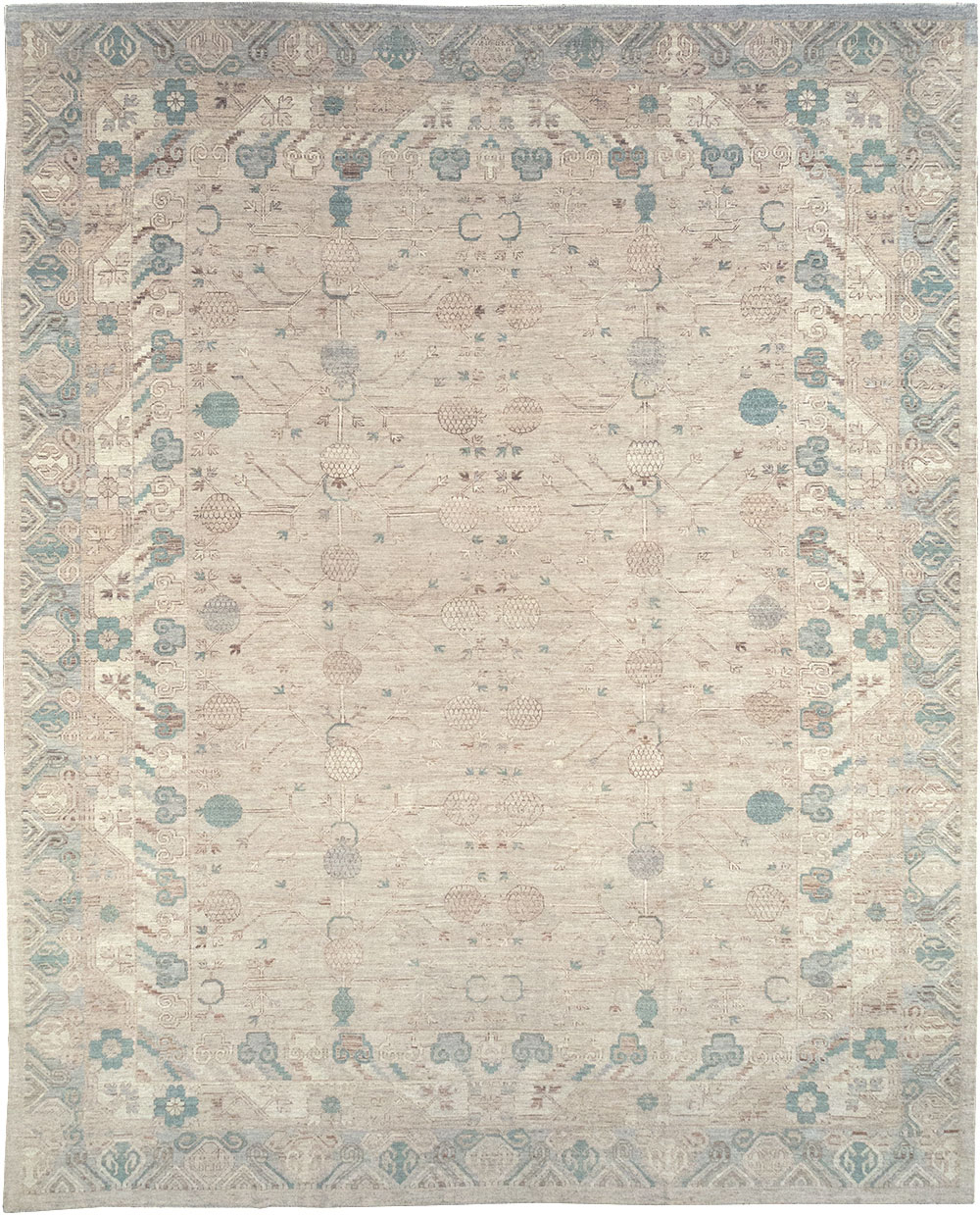 Modern East Turkestan Khotan Large Carpet, No.32569 - Staging