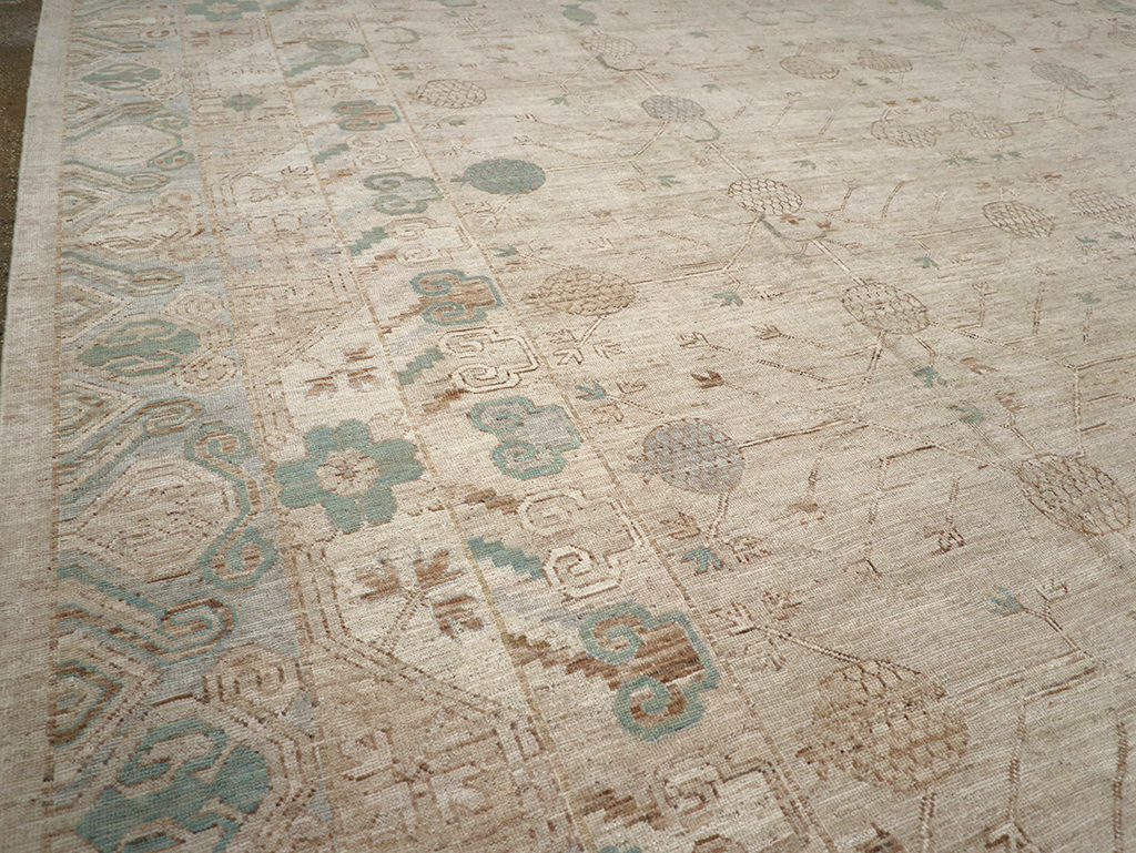 Modern East Turkestan Khotan Large Carpet, No.32569 - Staging