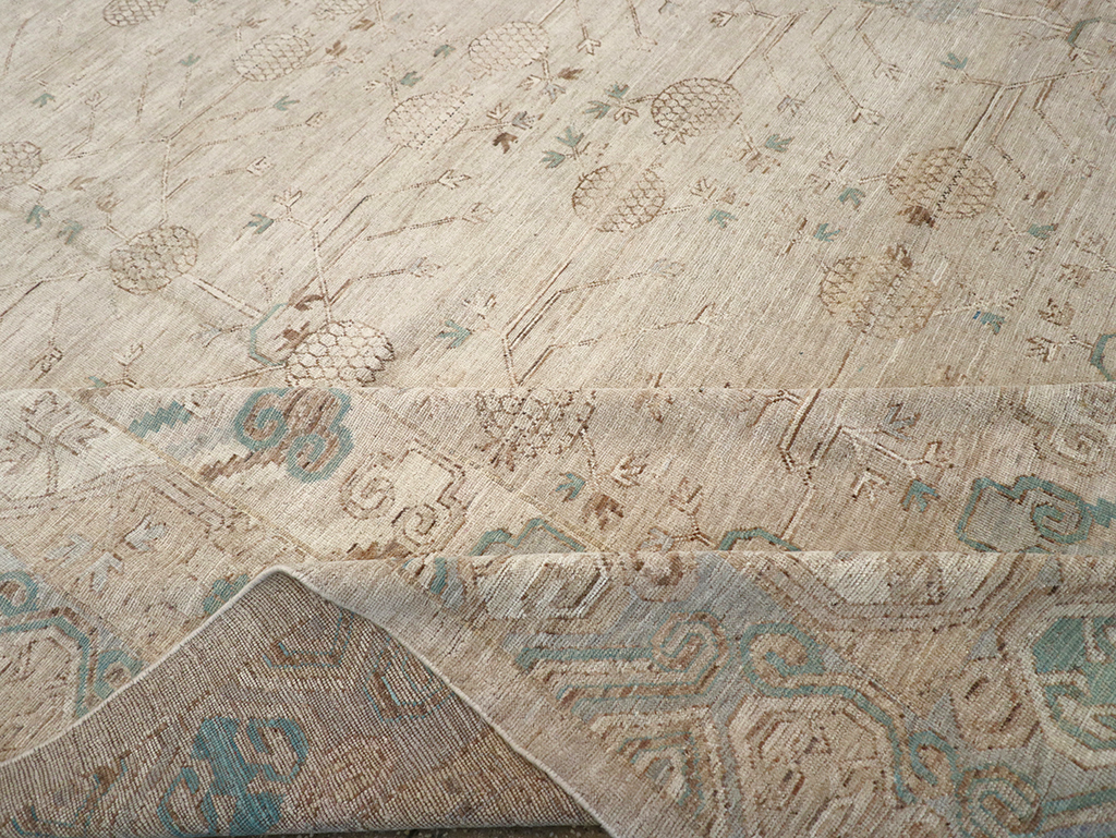 Modern East Turkestan Khotan Large Carpet, No.32569 - Staging