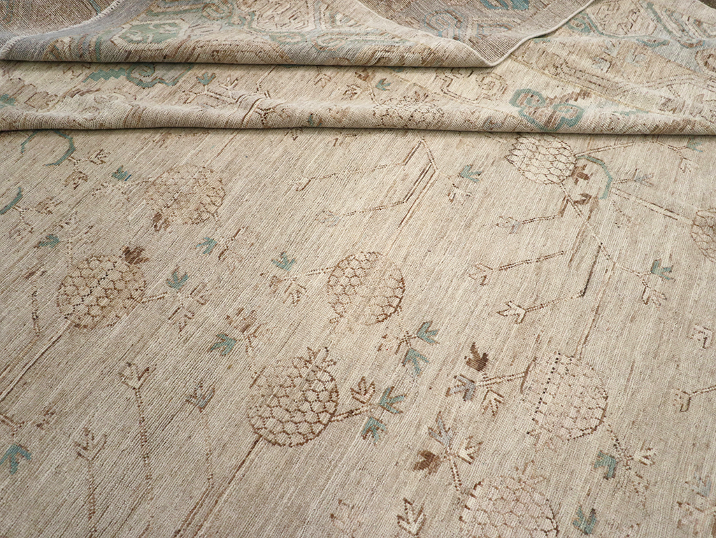 Modern East Turkestan Khotan Large Carpet, No.32569 - Staging