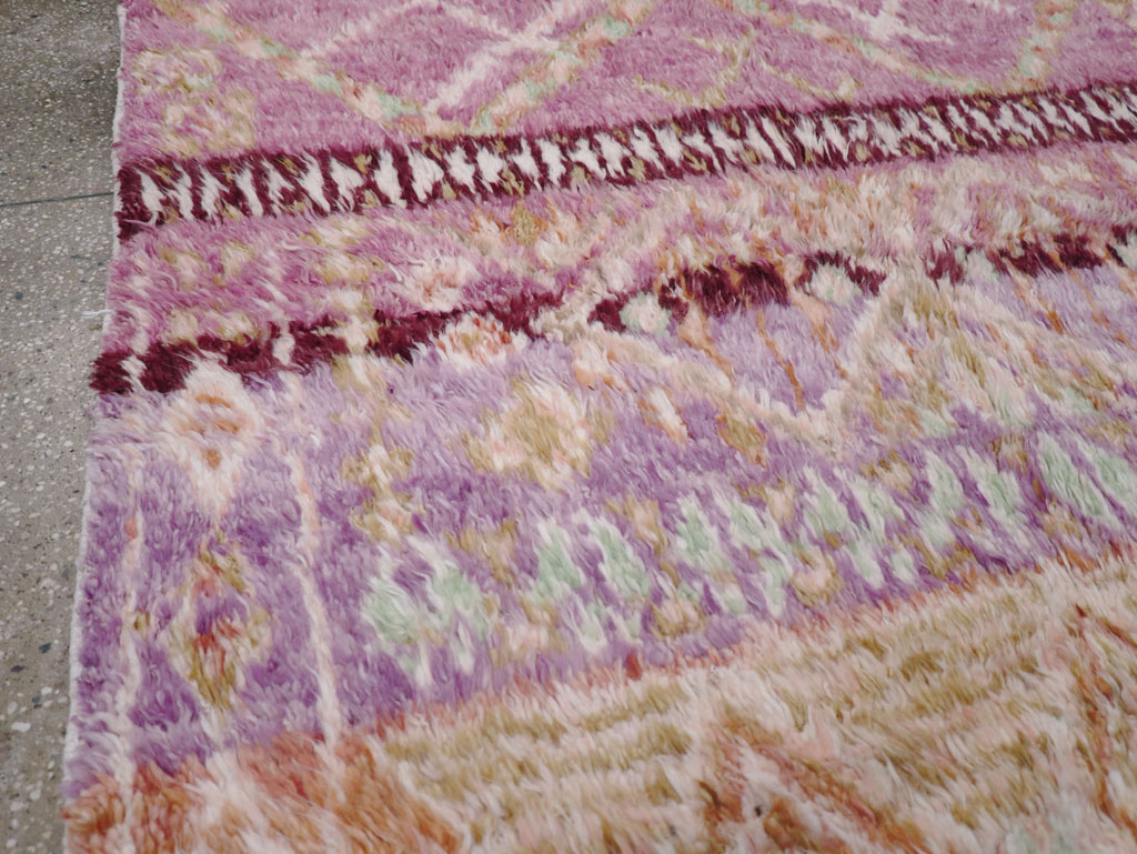 Vintage Moroccan Accent Rug, No.32583 - Staging