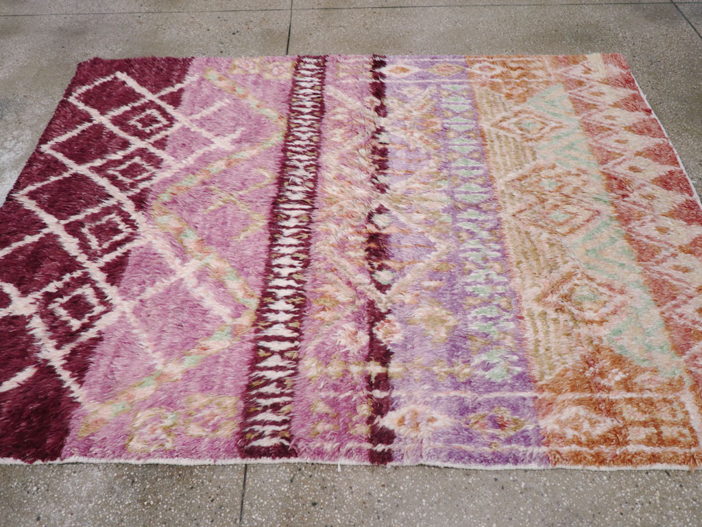 Vintage Moroccan Accent Rug, No.32583 - Staging