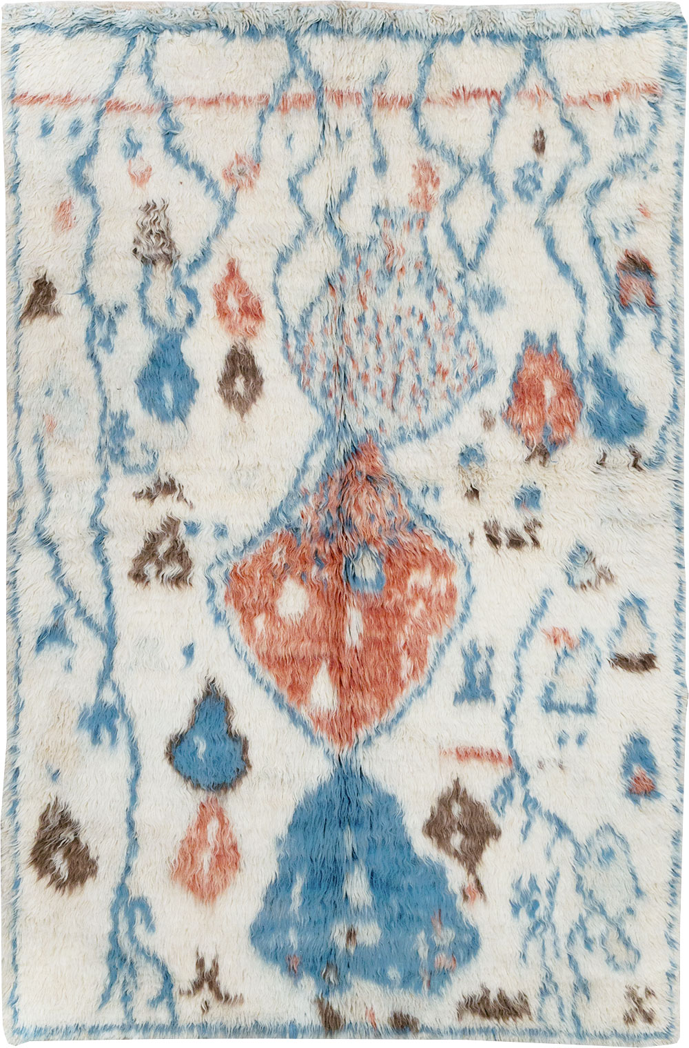 Vintage Moroccan Accent Rug, No.32584 - Staging
