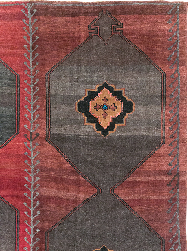Vintage Turkish Anatolian Square Room Size Carpet, No.32589 - Staging