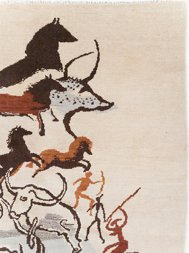 Mid-20th Century Art Deco Carpet: Caverna By Olga Fisch, No.32590 - Staging