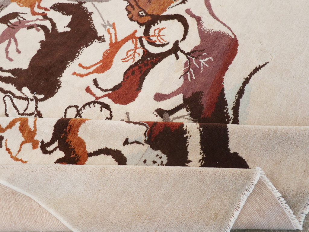 Mid-20th Century Art Deco Carpet: Caverna By Olga Fisch, No.32590 - Staging