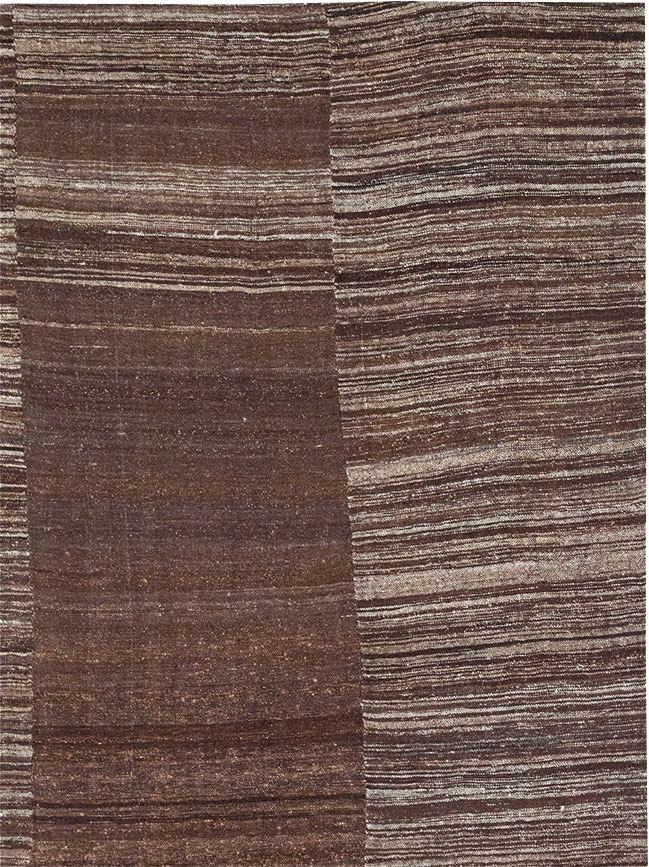 Modern Turkish Flatweave Kilim Large Carpet, No.32592 - Staging