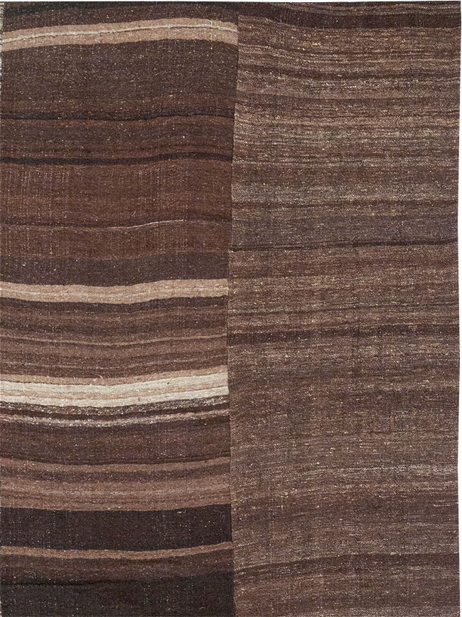 Modern Turkish Flatweave Kilim Large Carpet, No.32592 - Staging