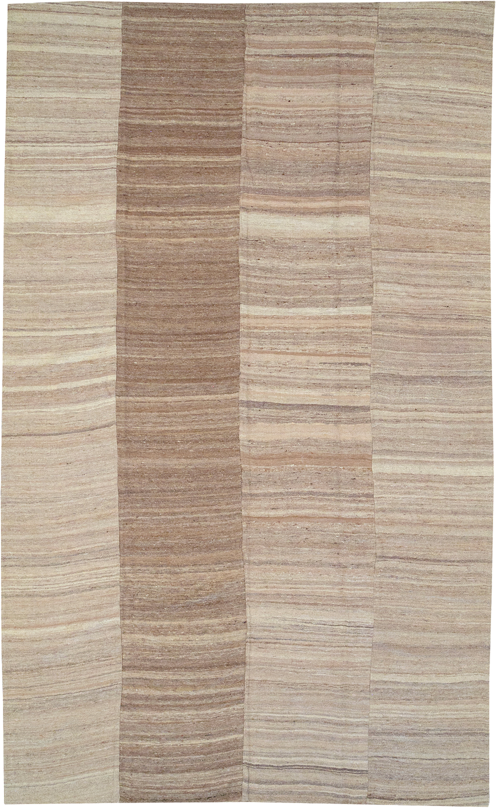 Modern Turkish Flatweave Kilim Room Size Carpet, No.32593 - Staging