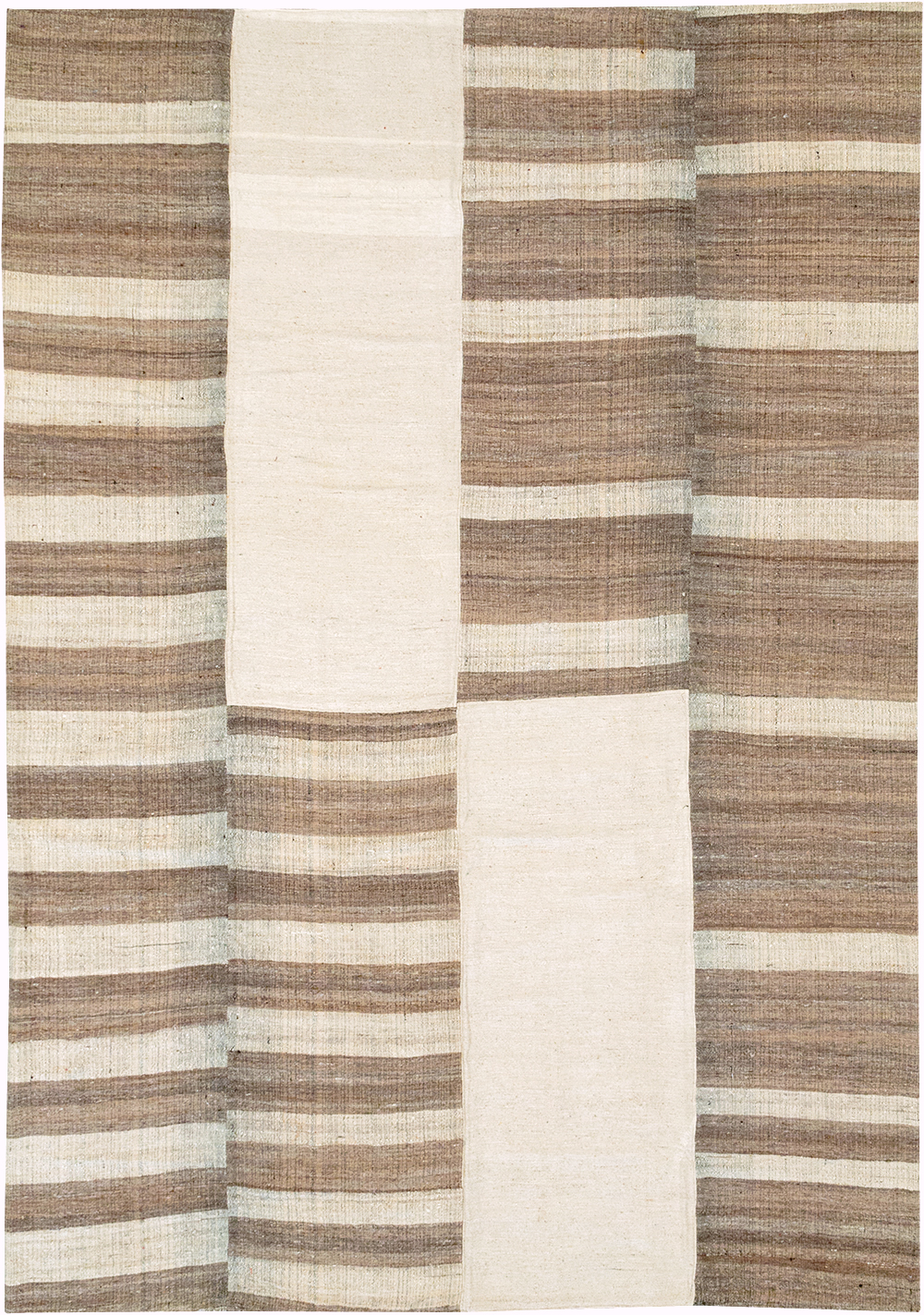 Vintage Persian Flatweave Kilim Room Size Carpet, No.32594 - Staging