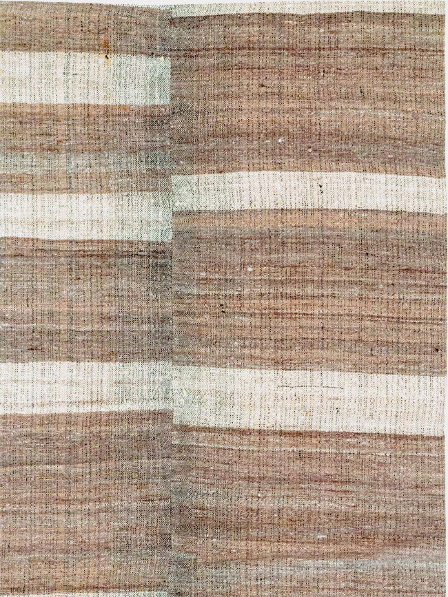 Vintage Persian Flatweave Kilim Room Size Carpet, No.32594 - Staging