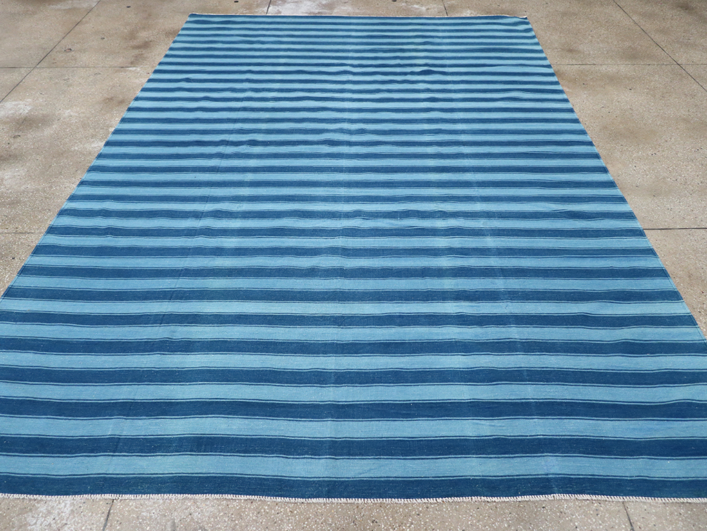 Vintage Indian Dhurrie Flatweave, No.32597 - Staging