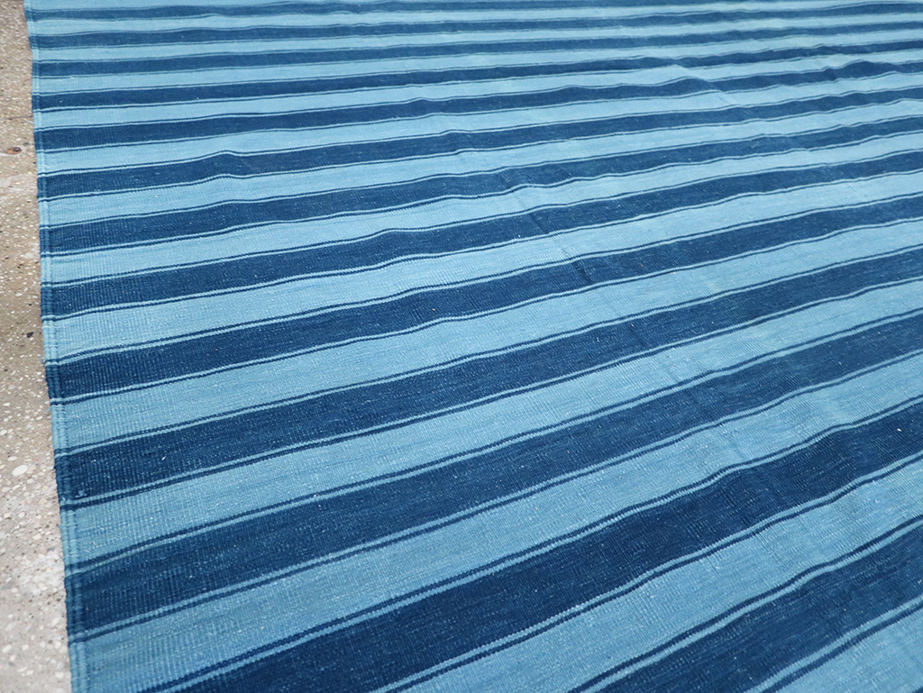 Vintage Indian Dhurrie Flatweave, No.32597 - Staging