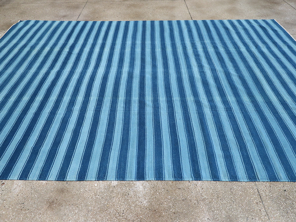 Vintage Indian Dhurrie Flatweave, No.32597 - Staging