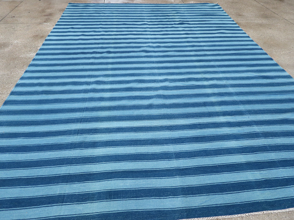 Vintage Indian Dhurrie Flatweave, No.32597 - Staging