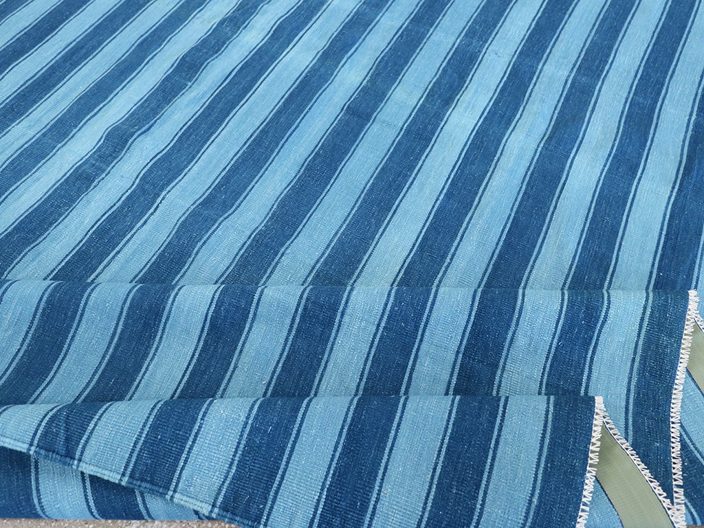 Vintage Indian Dhurrie Flatweave, No.32597 - Staging