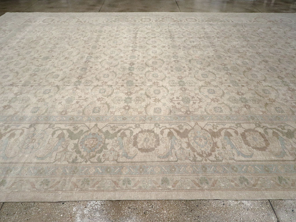 Vintage Turkish Oushak Oversize Carpet, No.32599 - Staging