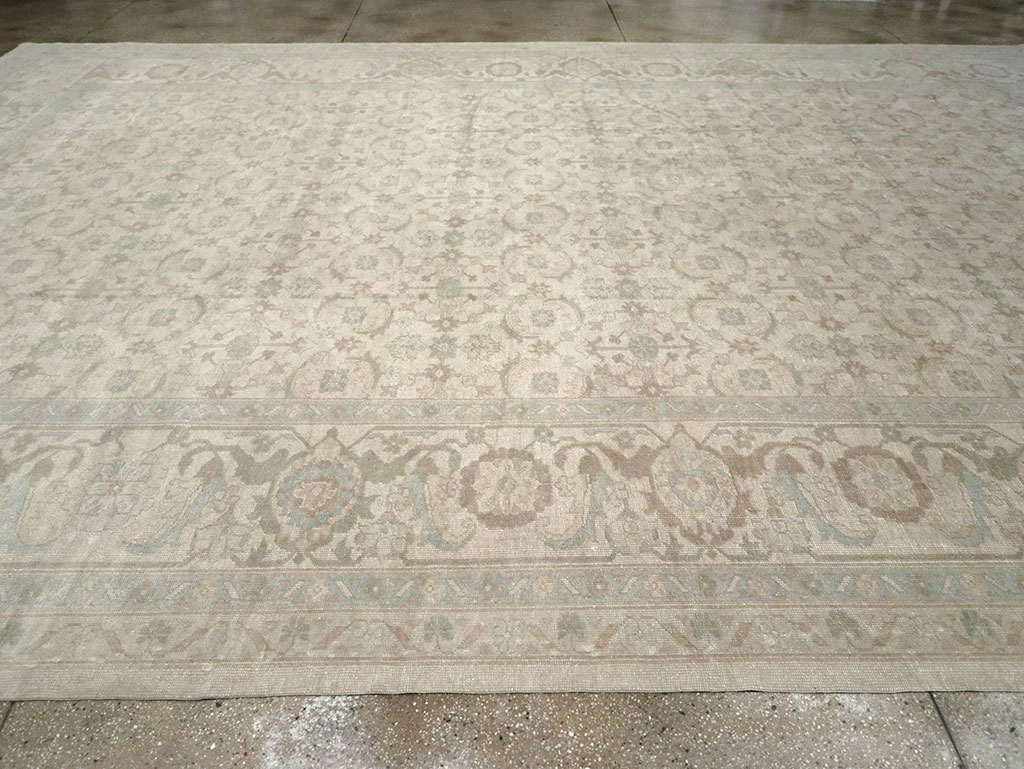 Vintage Turkish Oushak Oversize Carpet, No.32599 - Staging