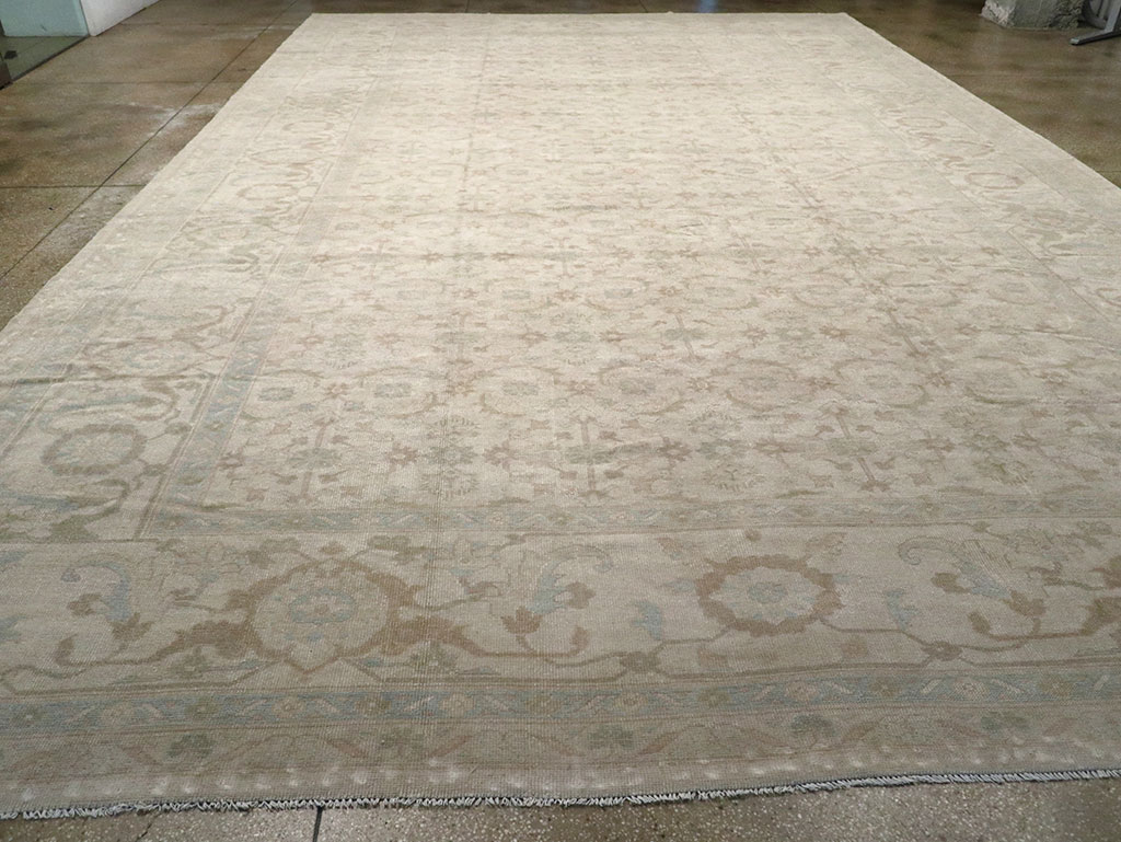 Vintage Turkish Oushak Oversize Carpet, No.32599 - Staging