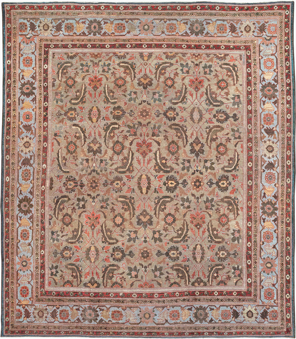 Antique Persian Mahal Large Carpet, No.32600 - Staging