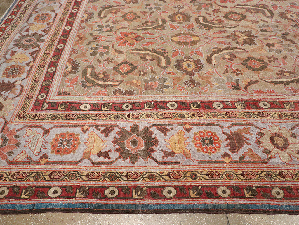 Antique Persian Mahal Large Carpet, No.32600 - Staging