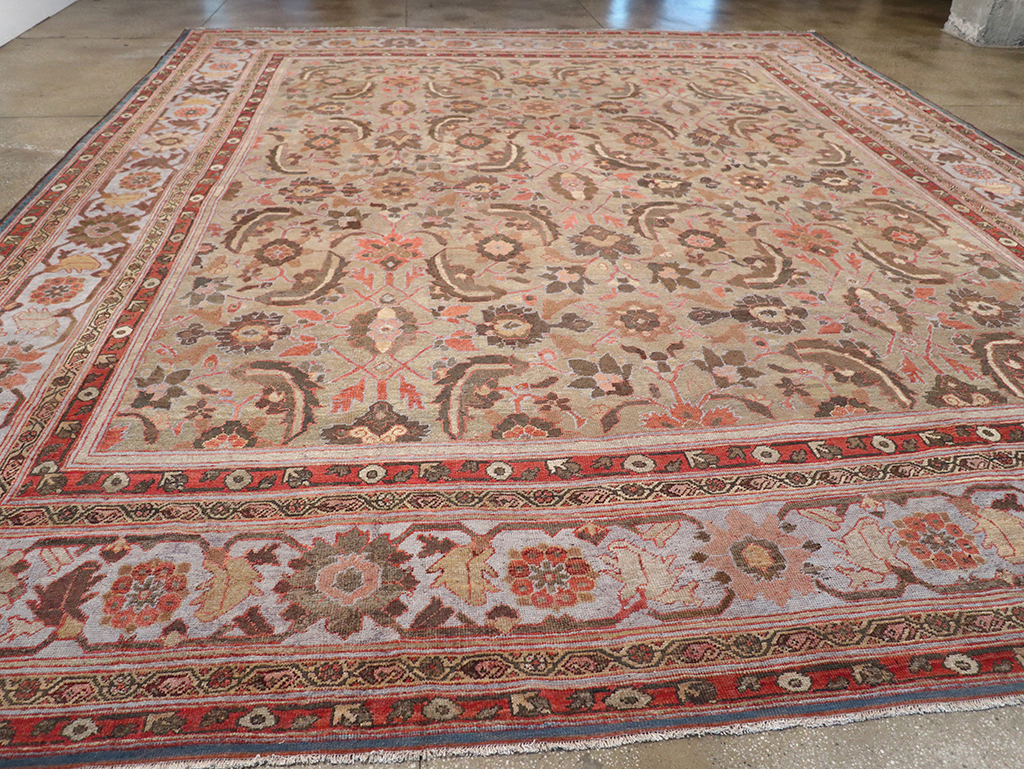 Antique Persian Mahal Large Carpet, No.32600 - Staging