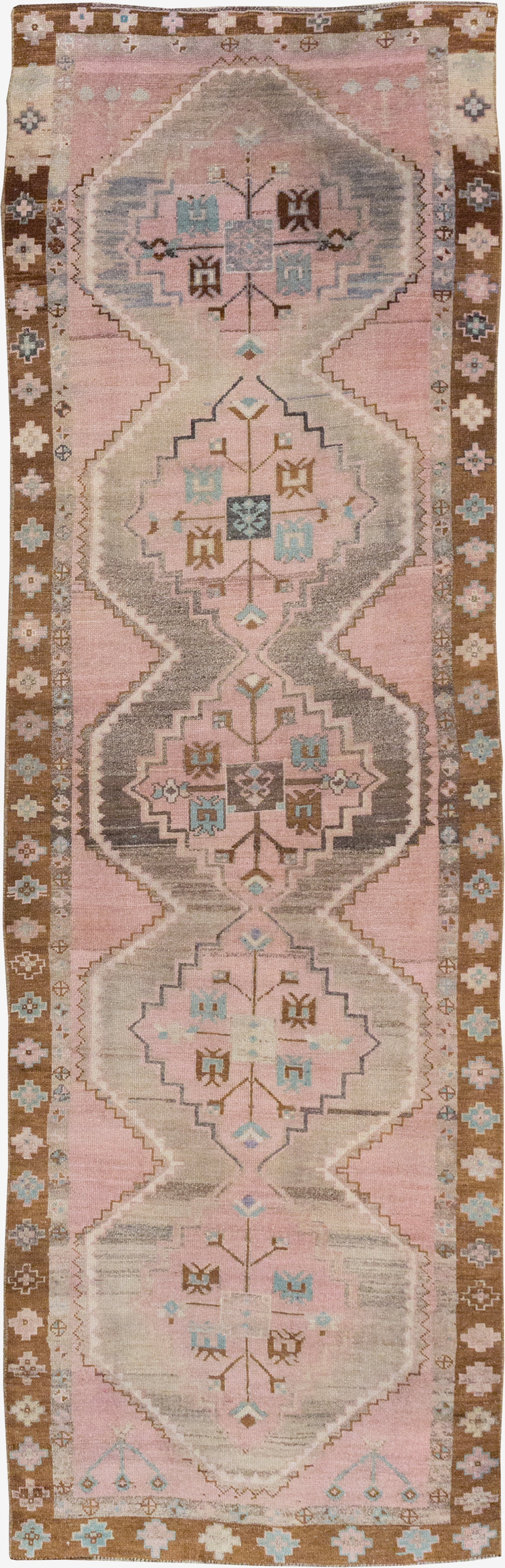 Vintage Turkish Anatolian Runner, No.32601 - Staging